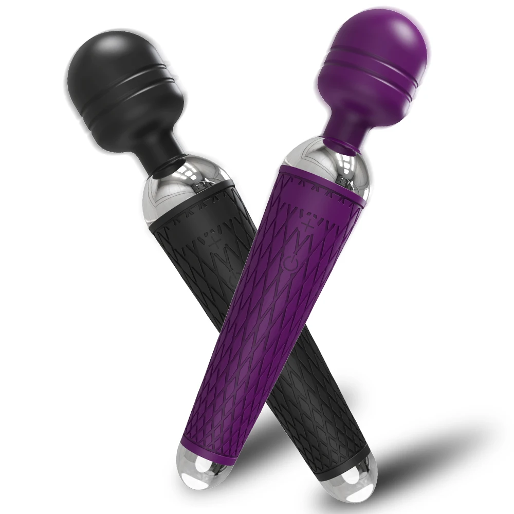 Tongkat Sihir Vibrator AV Dildo Nirkabel untuk Wanita Stimulator Klitoris USB Isi Ulang Barang Pemijat Mainan Seks untuk Dewasa 18"