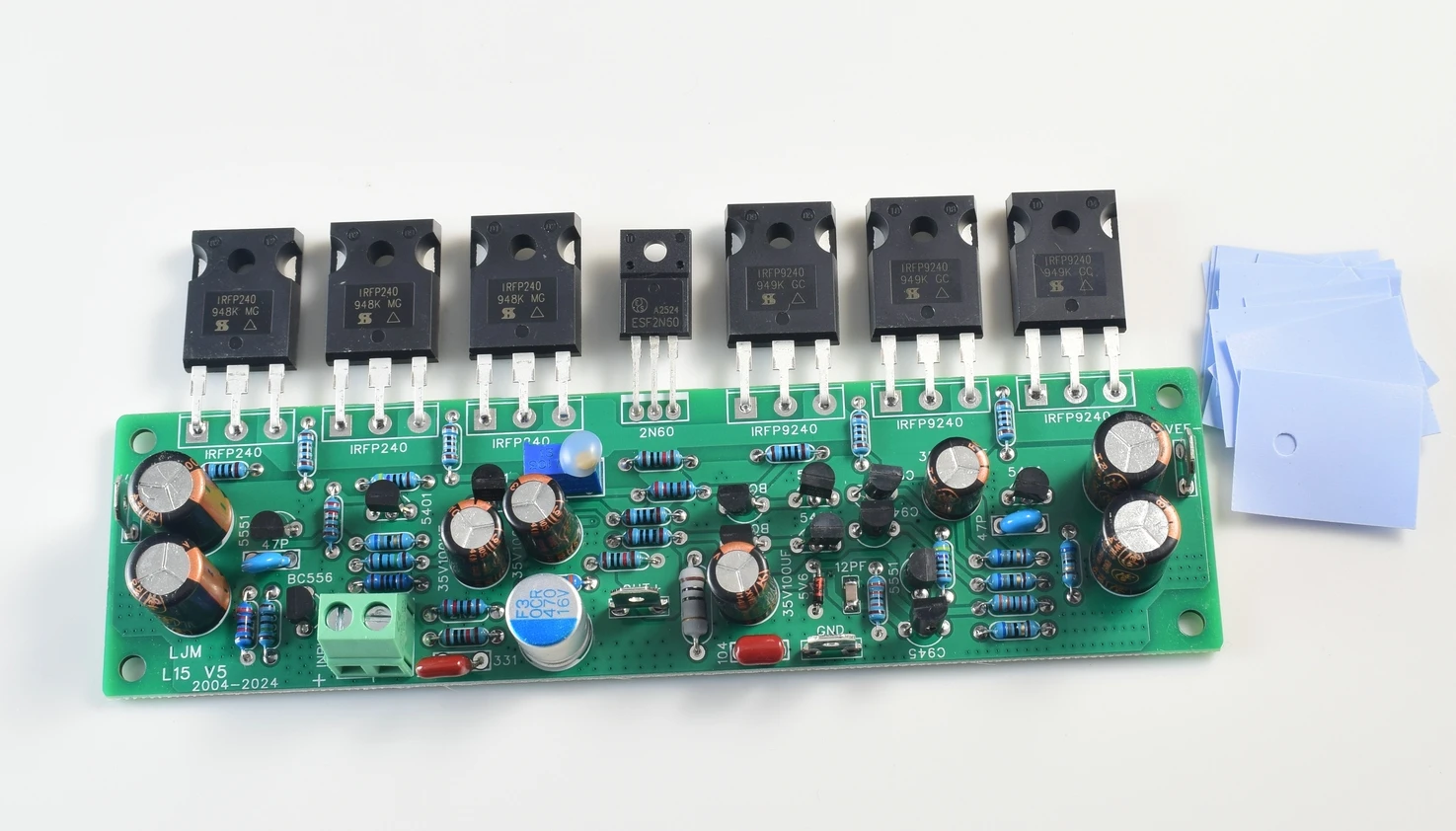 2 шт., плата стереоусилителя L15 MOSFET, 2-канальный усилитель 300 Вт 8R, класс AB IRFP240 IRFP9240