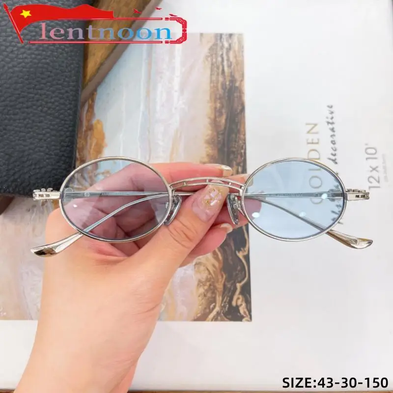 New Fashion Women Sunglasses Men Trend Personality Pure Titanium Luxury Brand Designer Outdoor Square Oval Classic Sun Glasses