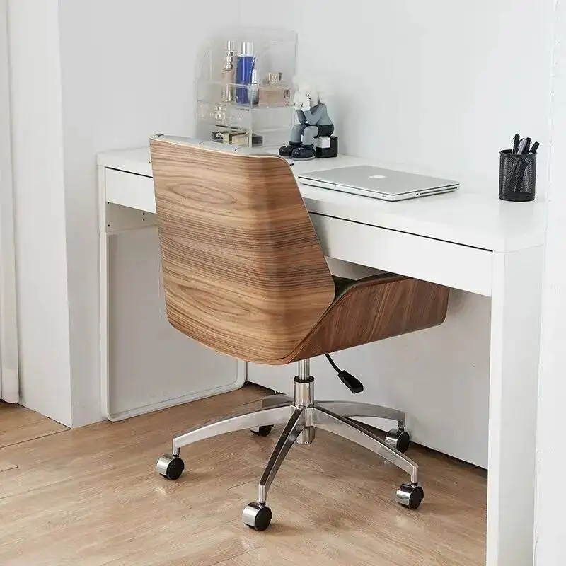 Computer Liftable Nordic Chair Leather Chairs Office Swivel Chair Conference Study Chair Home Rotating Work Chairs