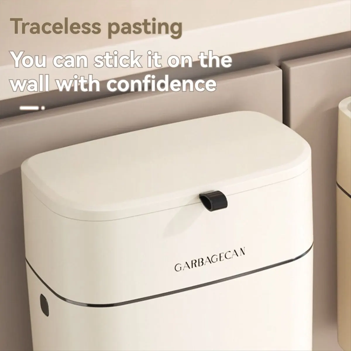 

ABJS Домашняя кухня Туалет Подвесной мусорный бак Квадратный дизайн Удобная откидная крышка