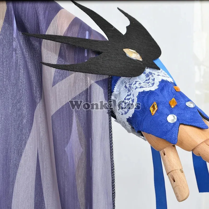 

Game Impact Keqing Cosplay Opulent Splendor Dress Ke Qing Cosplay New Skin Cat Ear Wigs Party Women Costumes