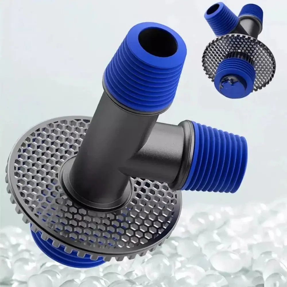 Multi-functional Floor Drain Adapter Tee Joint Drain Filter Sink Elbow Pipe Connector Universal Anti-overflow Sewer Connector