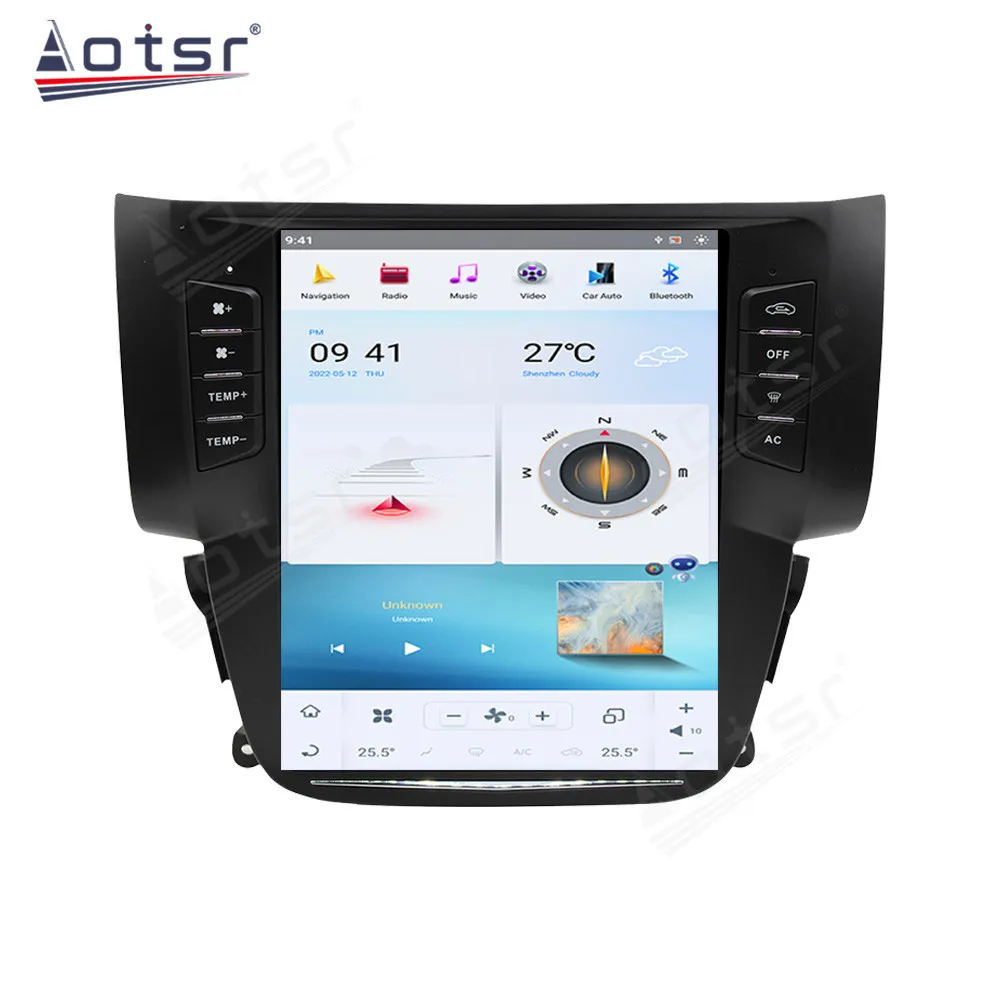 10.4 Inch Android 13.0 QLED Screen Car Radio For Nissan Sylphy 2012-2017 Multimedia Player GPS Navigation CarPlay Head Unit