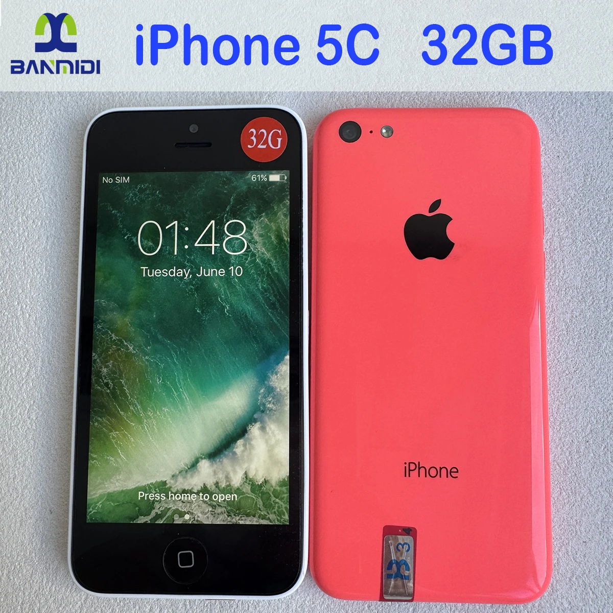 Teléfono móvil Original iPhone 5C de doble núcleo desbloqueado, 32GB ROM, 3G, batería de 1510mAh, pantalla 4,0, teléfono antiguo