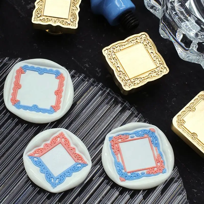 طوابع ختم من الشمع ختم إطار صور الرجعية ختم سكرابوكينغ Stamps الحرفية Diy بها بنفسك دعوة الزفاف الزخرفية يمكن عرض الصور