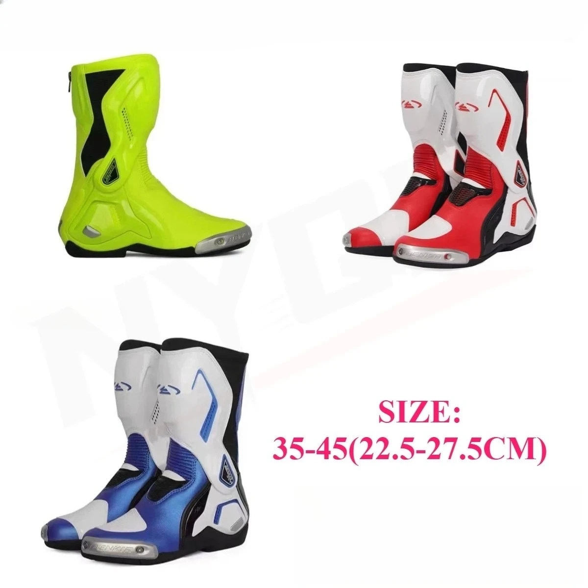 

BENKIA Motorcycle Botas CE Certification Professional Track Riding Boots Racing Summer Zapato AntiCollision Off-Road for Rally
