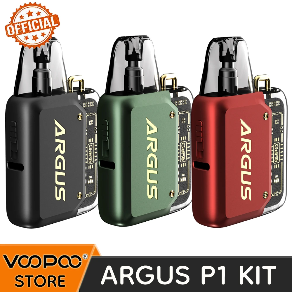 Official Original VOOPOO Argus P1 800mAh Battery 20W with 2ml Argus Pod Cartridge 0.7ohm/1.2ohm Electronic Cigarette Vaporizer