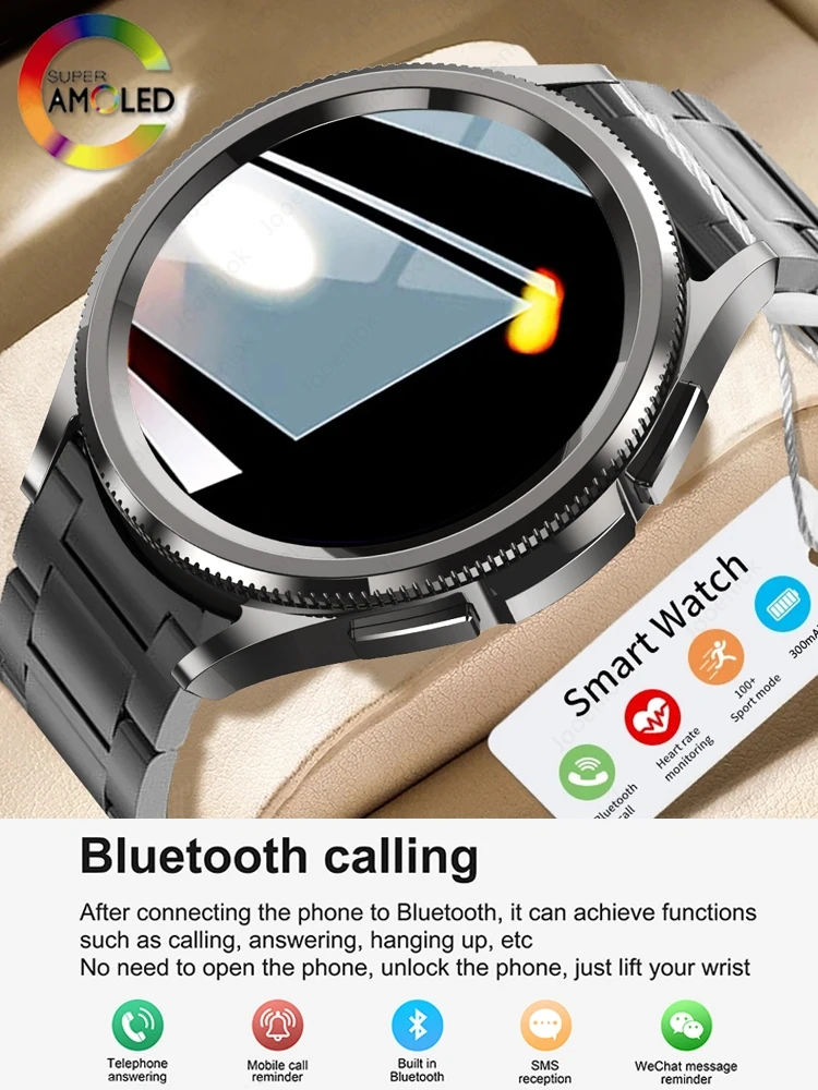 2025 nouvelle montre intelligente 6 Sports de plein air pour hommes plus de 100 Modes de Sport IP68 montre étanche AMOELD HD écran Smartwatch Android IOS