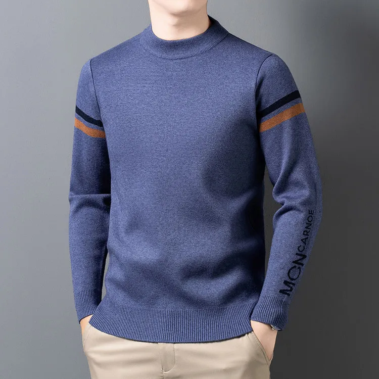 

Облегающий зимний вязаный свитер с высоким воротником, мужской свитер Faion Ci Walk из полиэстера, акрила и нейлона...