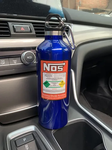 Imagen 2 del producto ISGTDRM taza aislante para coche NOS cilindro de nitrógeno hervidor de vacío de acero inoxidable 500ML botella deportiva de viaje de alta capacidad taza de agua