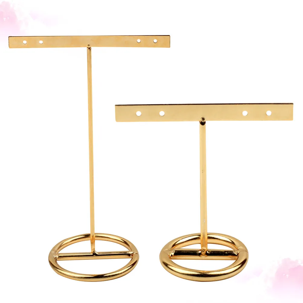 

Подставка для сережек (2 шт.), Т-образный органайзер для украшений, устойчивое основание для сережек, браслетов, ключей, модный держатель для хранения ювелирных изделий