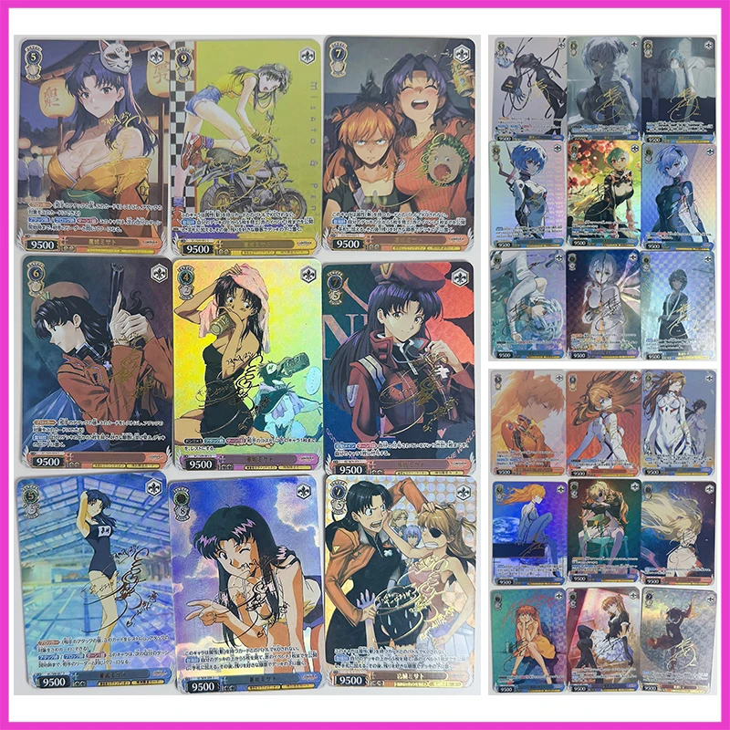 

Anime Goddess Story DIY ACG Weiss Schwarz Game Collectible Cards Ayanami Rei Asuka Langley Soryu Toys for boys birthday gift
