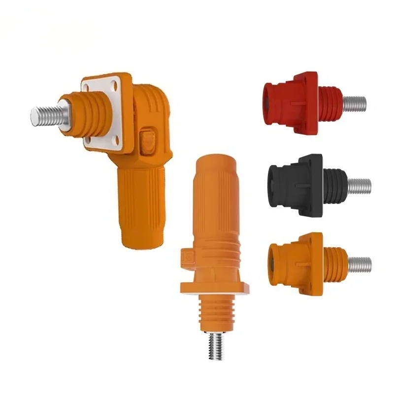 Solar New Energy Right Angle High Voltage Connector Waterproof Industrial Power Station Locker