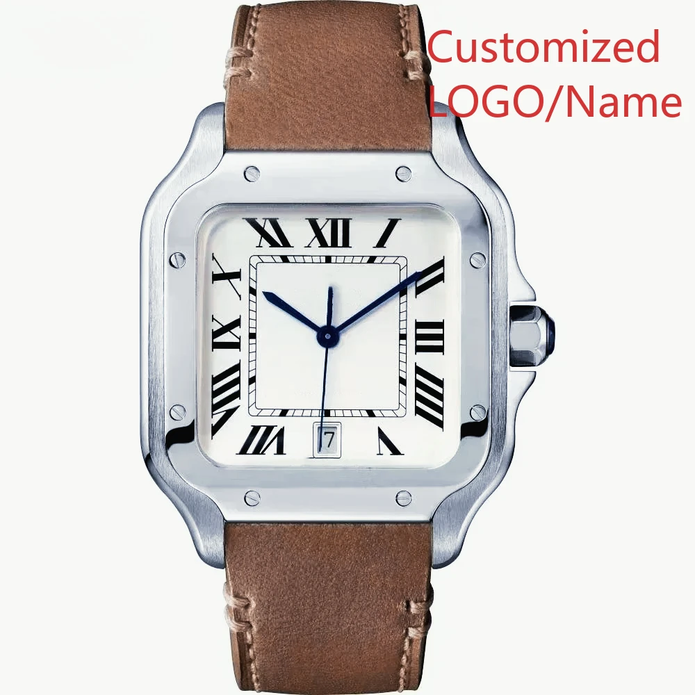 A11 Store Customized Watch  35mm 40mm Men's Women Automatic Mechanical Watch 904L Stainless Steel White Black Square Luminous