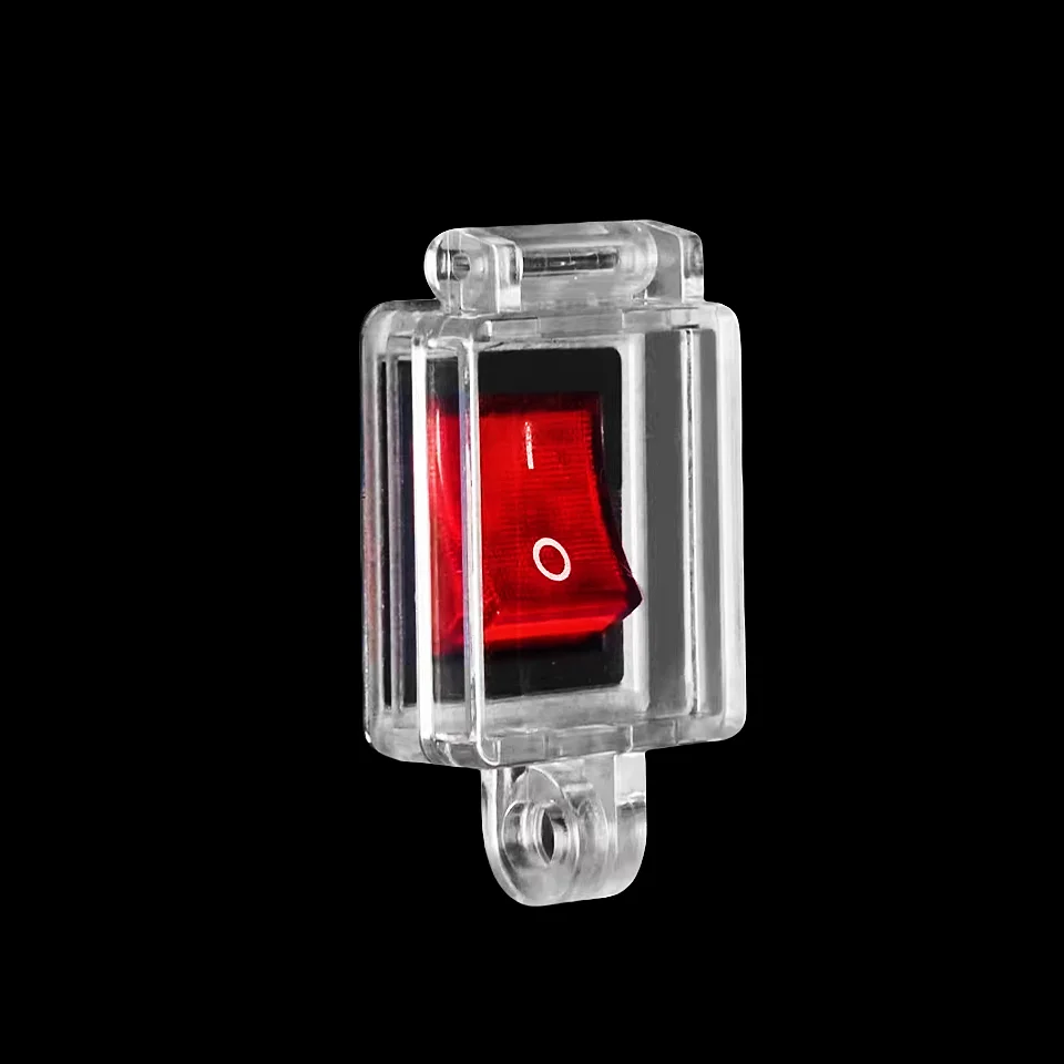 5Pcs/lot  Miniature Transparent Push Button Lockout Device Industrial Boat Rocker Switch Button Safety Lockout Device