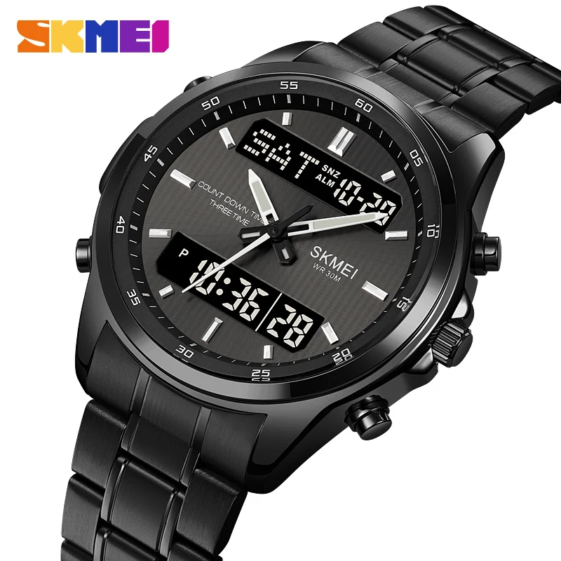 

SKMEI New Fashion Military Watches for Men Luxury Original Sports Chronograph Watch Waterproof Quartz WristWatch Clock Gift