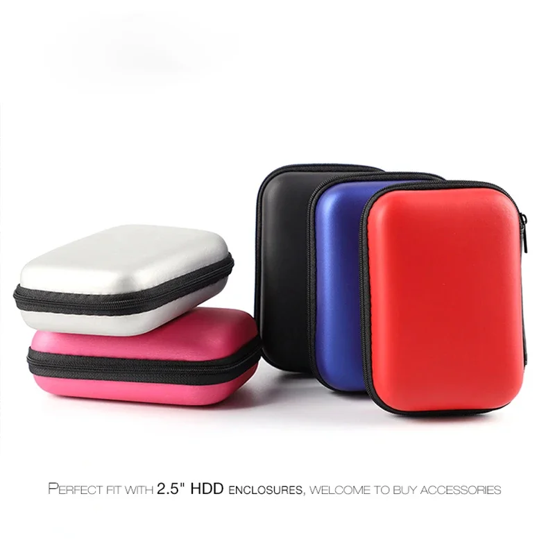 T27 HDD Bag External USB Hard Drive Disk Storage Bag Carry Usb Cable Case Cover for PC Laptop Hard Disk Box