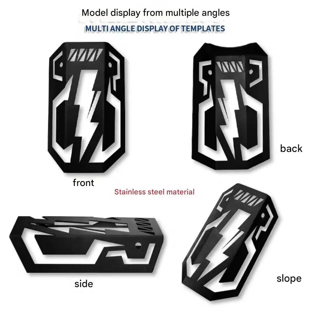 FOR VOGE CU525 Matte Black Warrior Front Shock Absorber Decorative Shield CNC Aluminum Blackened Suspension Baffle Motorcycle