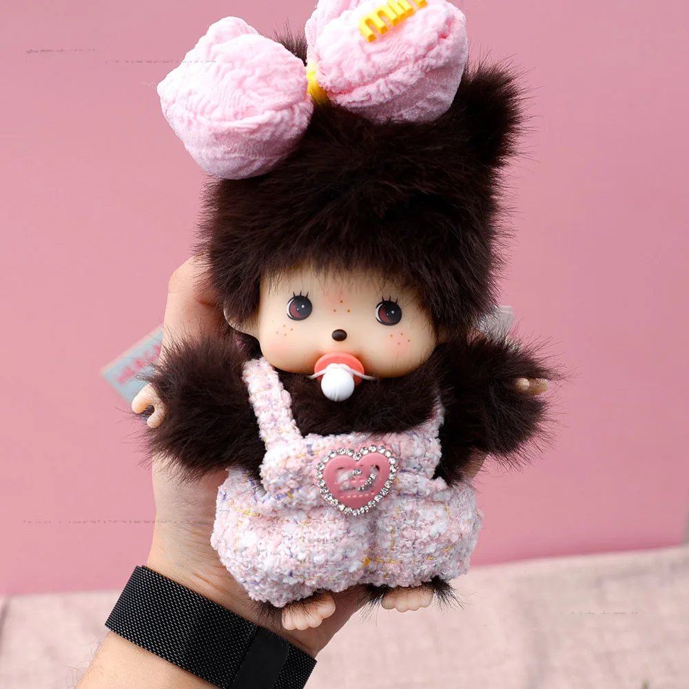 Cute ‌Monchhichi Keychain Kawaii Keychains for Bags Monchhichi Doll Hanging Pendants Children's Day Birthday Gift
