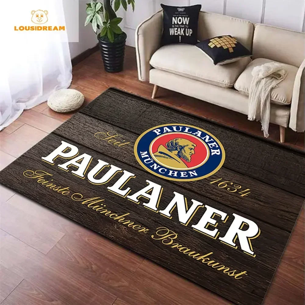 German Beer Paulaners Carpet Oktoberfest Bar Club Man Cave Kitchen Bath Door Mat Rug Cute Room Decor Welcome Room Doormat Mat