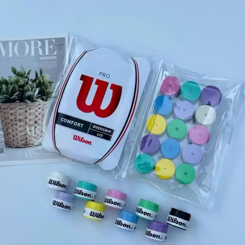 Wilson Universal สบาย Wilson Sticky Grip สําหรับแบดมินตันและเทนนิสอเนกประสงค์เจลมือกีฬาดูดซับเหงื่อ