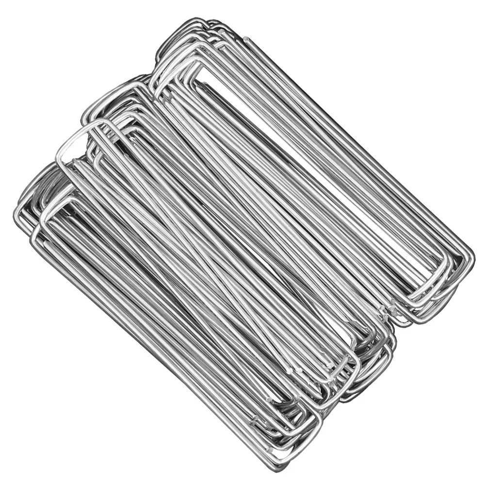 

30Pcs Garden Landscape Staples Heavy Duty Q195 45 Steel U-Shaped Pegs Ground Stakes for Camping Tent Lawn Fixing Fabric