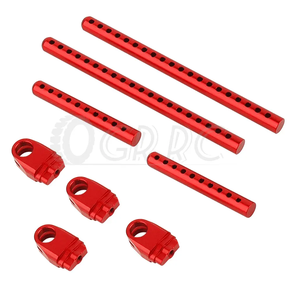 Metal Assembled Body Post Mounts Car Shell with R Clips Fixing Column Part Model for RC Tamiya TT02 TT-02 Upgrade Parts