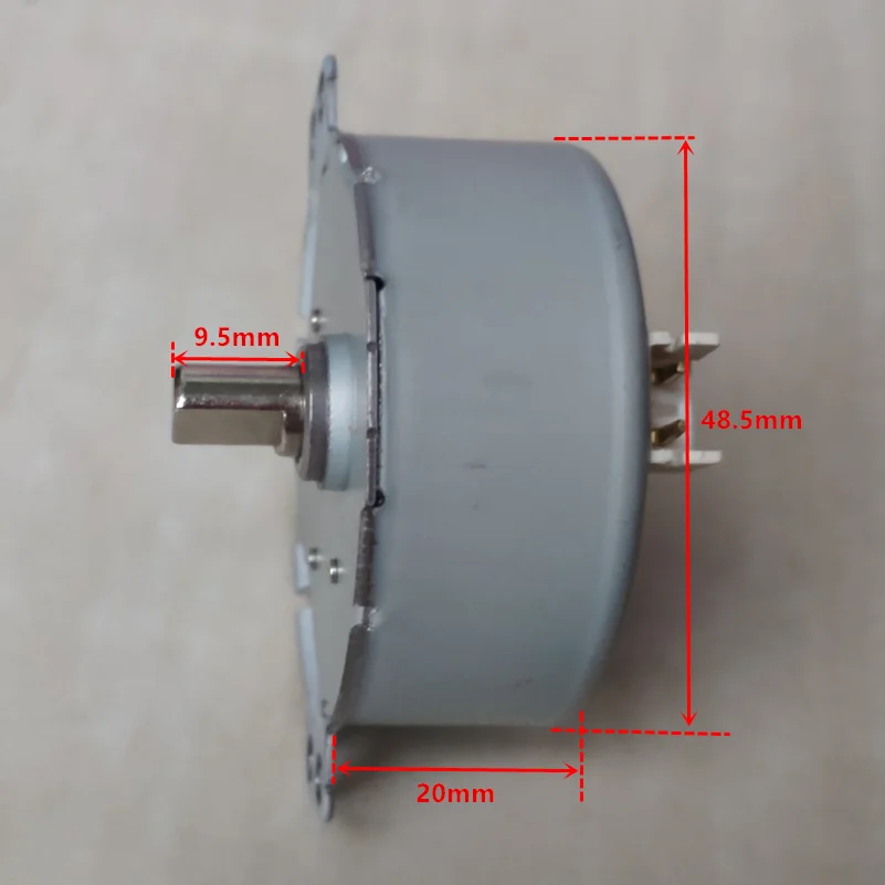 Moteur Synchrone à Engrenages UTSKWD 50TYZ-0.2B02 220V 8/10 TR/Min 4W - Arbre En D 7mm CCW
