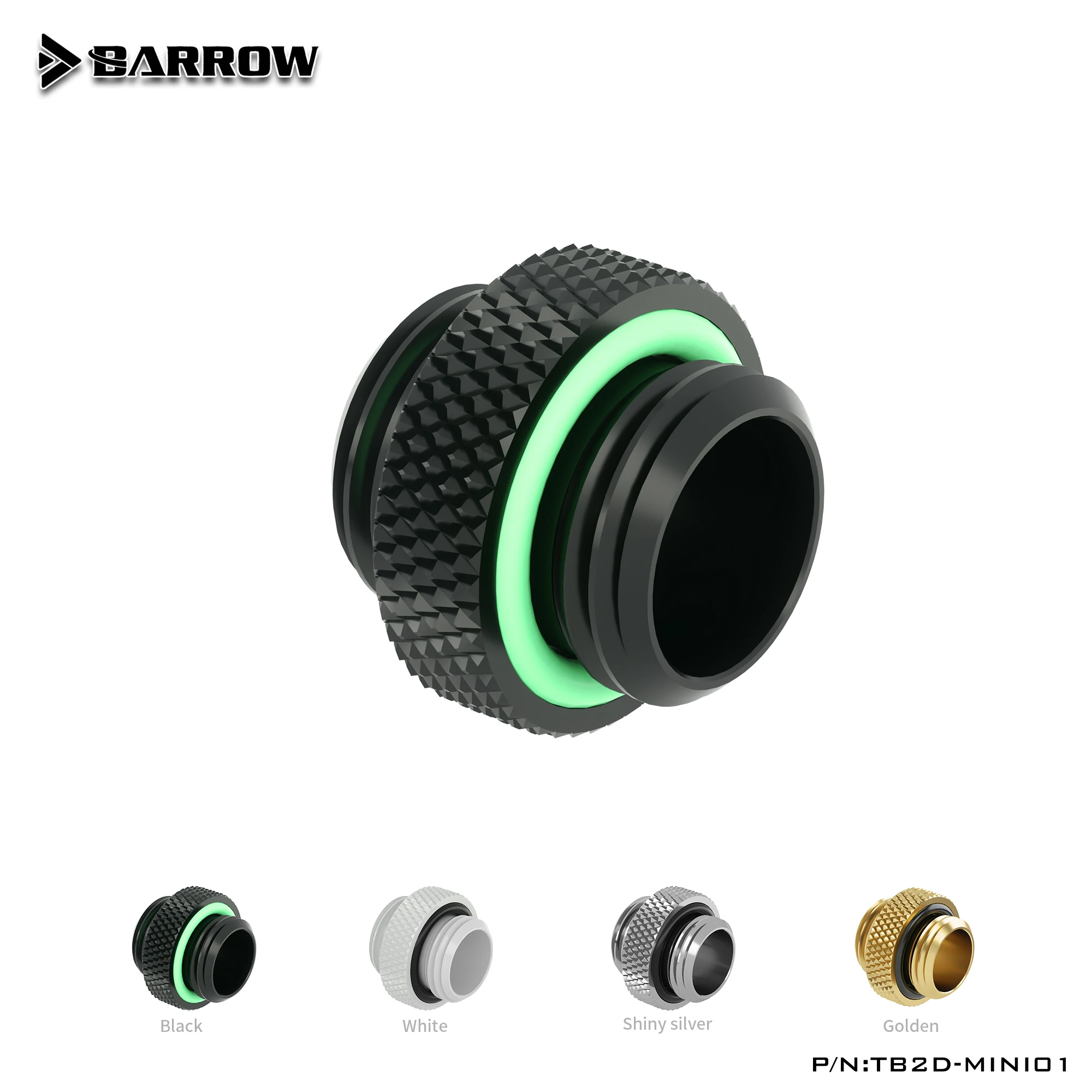 Barrow TB2D-MINI01 G1/4 골드/블랙/화이트/실버 수냉 피팅 하드 튜브 피팅용 PC 액체 파이프 - 미니 사이즈