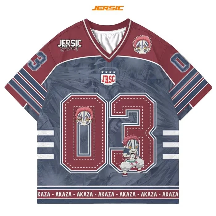 Ghostblade American Anime Fußballtrikot Koreanischer Stil Kpop Baseball Hockey T-Shirt Mode Lässig Anime Täglich Unisex Tops T-Shirt