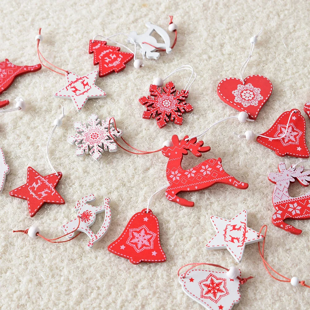 

Hollow Wooden Snowflake Tree Deer Hanging Ornaments Delicate Special Occasions Party Decoration Wooden Hanging Ornament