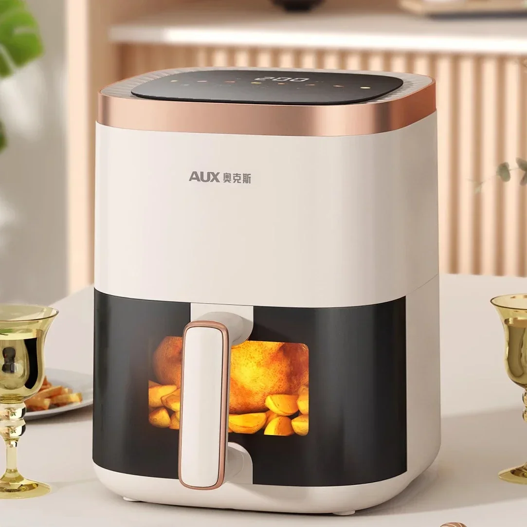 Household Air Fryer: Visual, Multifunctional All-in-One. New, Fully Automatic, Oil-Free. Electric Oven Fryer. Smart Airfryer.