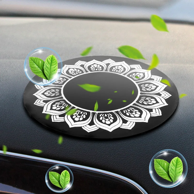 5/8/12CM Car Anti-slip Pad Round Magic Pu Pad Perfume Pad Cup Coaster Strong Stick Car Anti-slip Pad