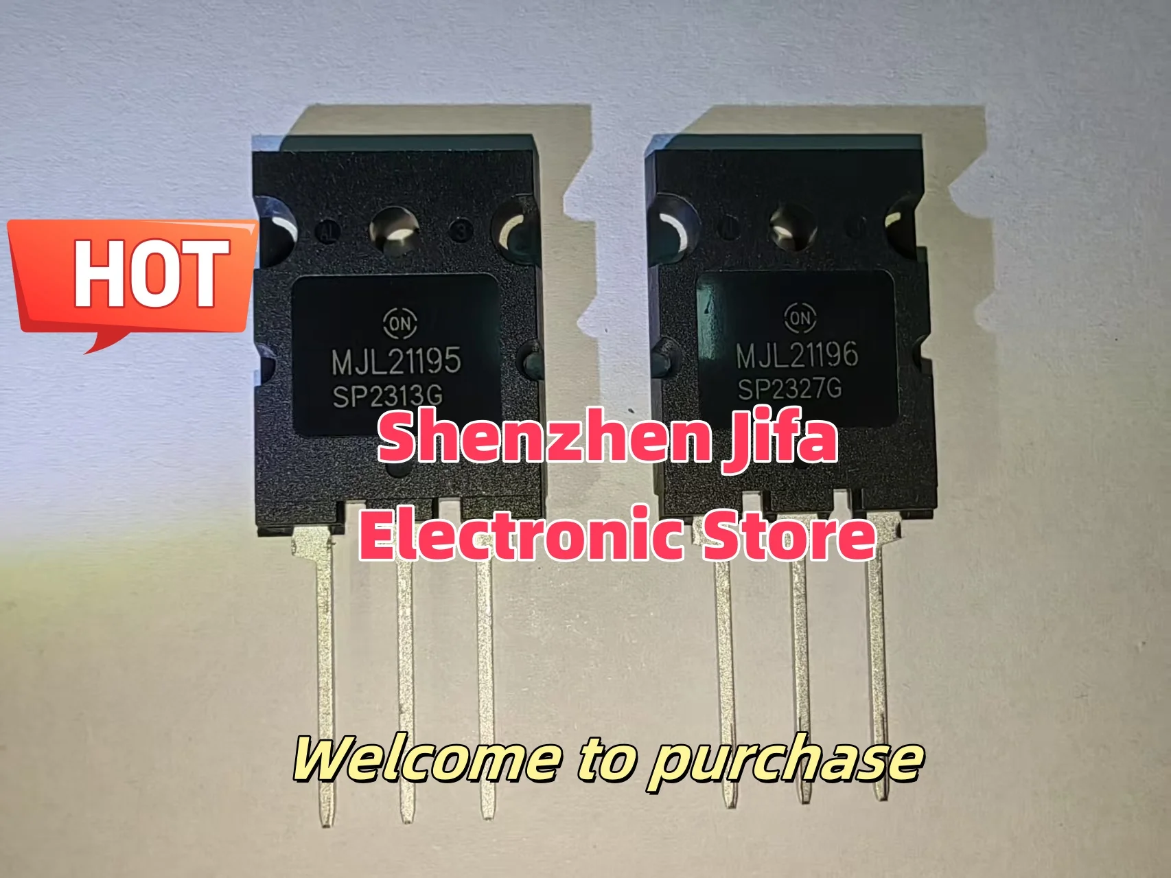 MJL21195 PNP MJL21196 G NPN Silicon Power Tranasistors เครื่องขยายเสียงทรานซิสเตอร์