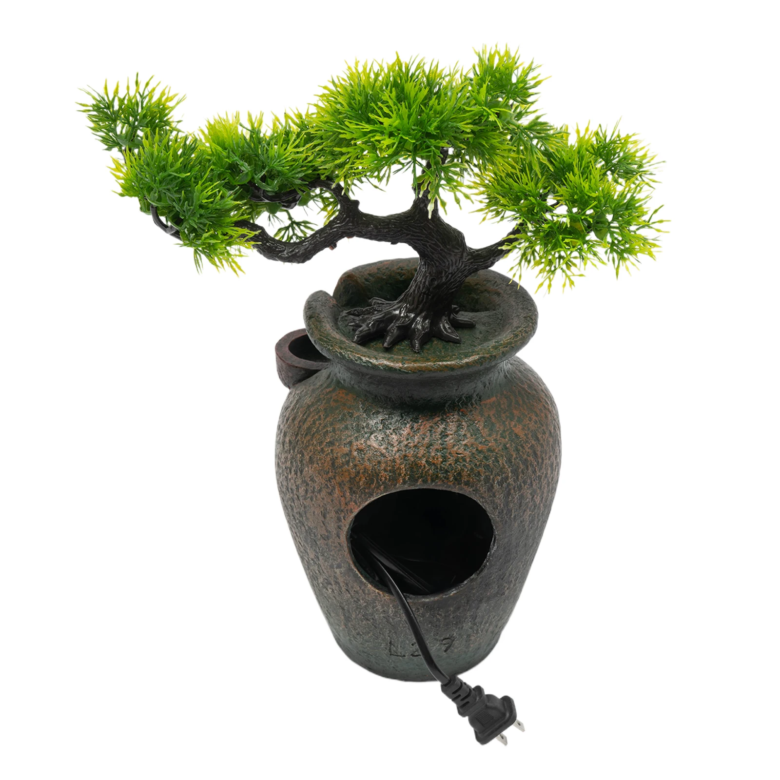 8.7in نافورة الماء منضدية 4-Layer مضخة هادئة للمنزل مكتب عمل اليوغا غرفة التأمل الاسترخاء الديكور #2