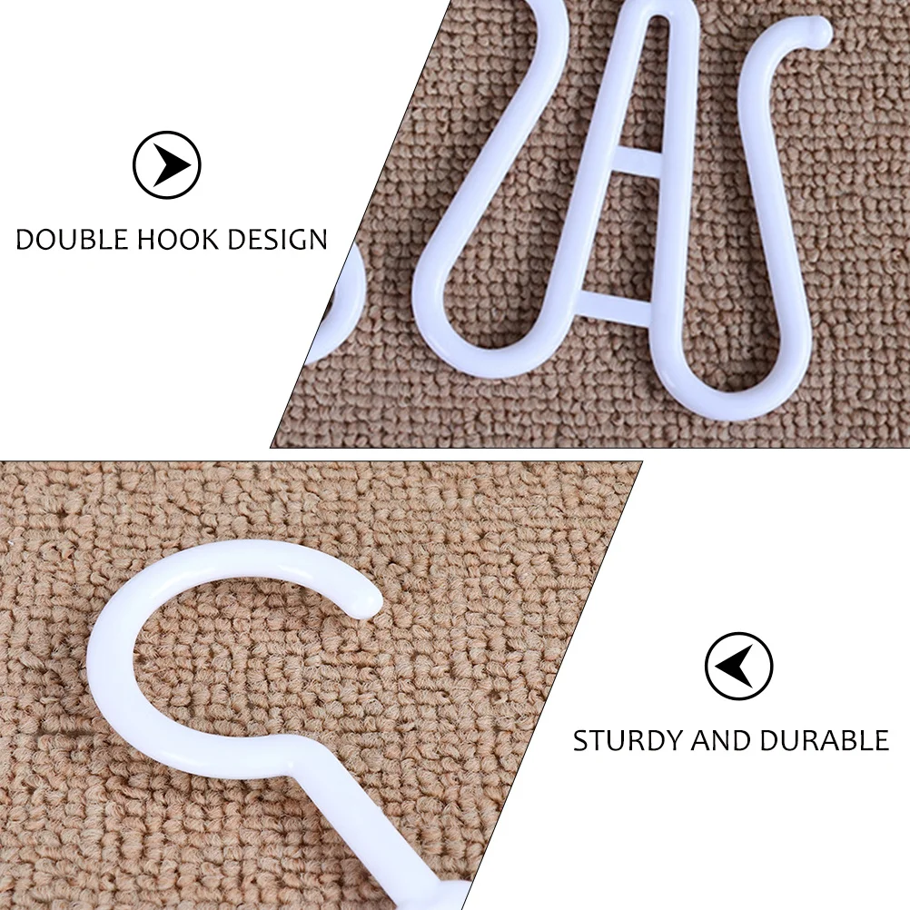 

10Pcs Shoes Hanging Organizer Double Hook Plastic Shoe Rack Lightweight Shoe Holder for Drying and Storage