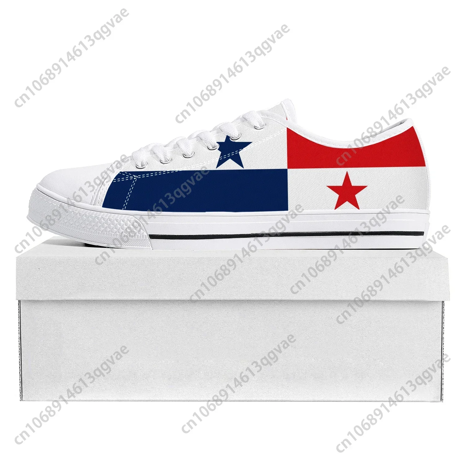 Panamanian Flag Low Top High Quality Sneakers Mens Womens Teenager Canvas Sneaker Panama Prode Casual Couple Shoes Custom Shoe