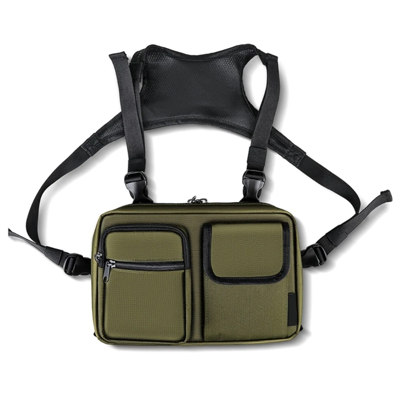 

Chest Rig Bag Oxford Unisex Sports Vest Multifunction Chest Bags Waist Packs