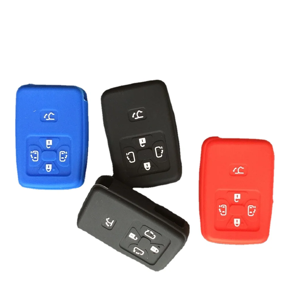 4/5 Button Funda Llave Silicone Skin Protector For Toyota Noah Tarago Mark X Yaris Estima RAV4 Voxy Corolla Key FOB Shell