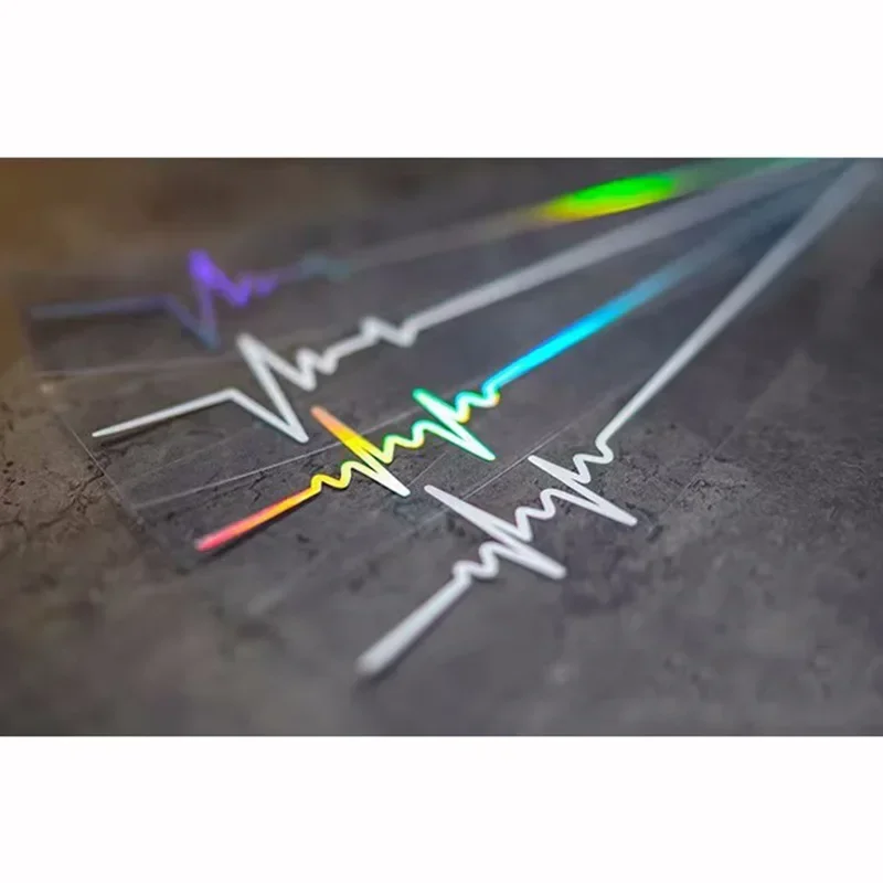 

Автомобильные наклейки 25x4 см с изгибом сердцебиения, креативное искусство с изгибом сердцебиения, водонепроницаемая стеклянная виниловая пленка, наклейка, автомобильные аксессуары, 1 пара