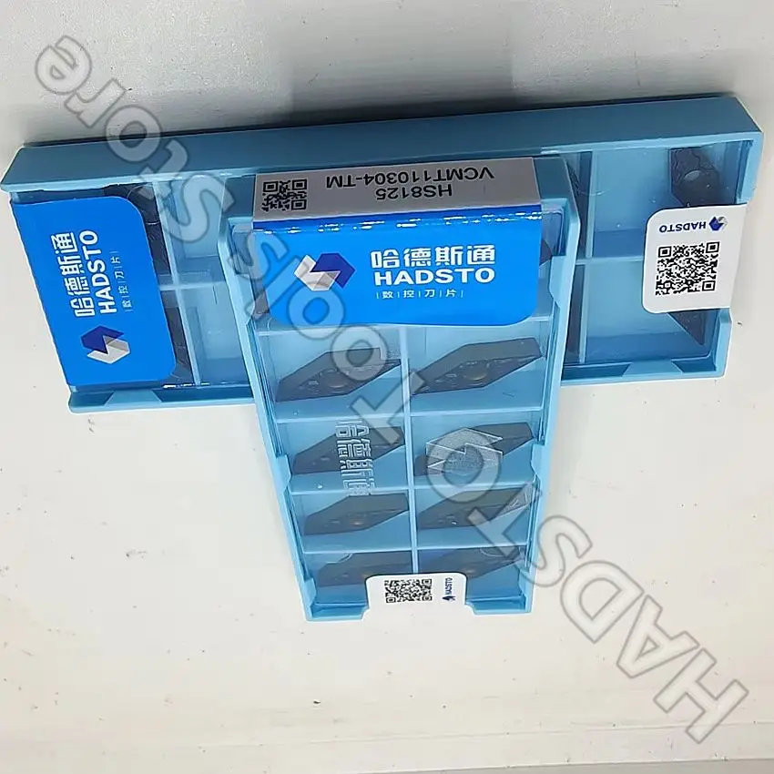 

VCMT110304-TM HS8125 VCMT110304 VBMT221 HADSTO CNC carbide inserts Turning inserts For Steel P15-P30 10pcs/box