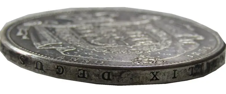 تاج رائع من ويليام الرابع مقاوم للأحرف ، عملة نسخ بحروف مطلية بالفضة ، UF 29 ، من من