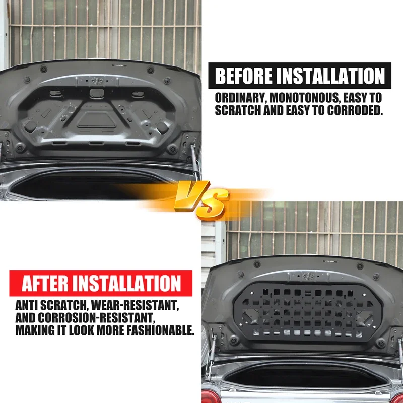 

Aluminum Alloy Black For Mazda MX-5 ND 2016-2025+ Car styling trunk lid hanging rack luggage rack car modification accessories