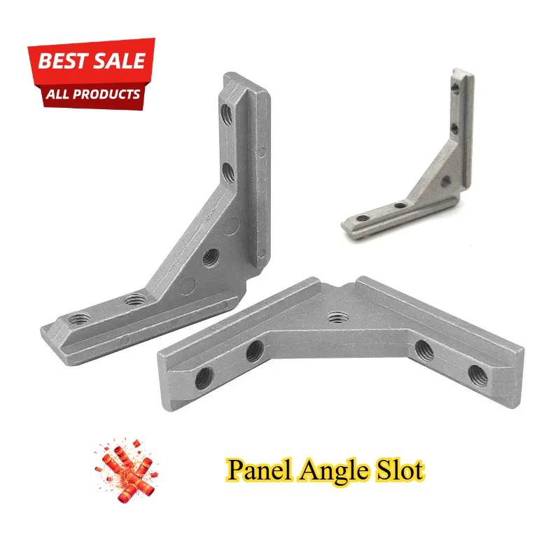 8PCS Panel Angle Slot 30/40 Aluminum Profile Door Frame Plate Fastener Built-in Angle Piece Groove Connector Panel Angle Bracket
