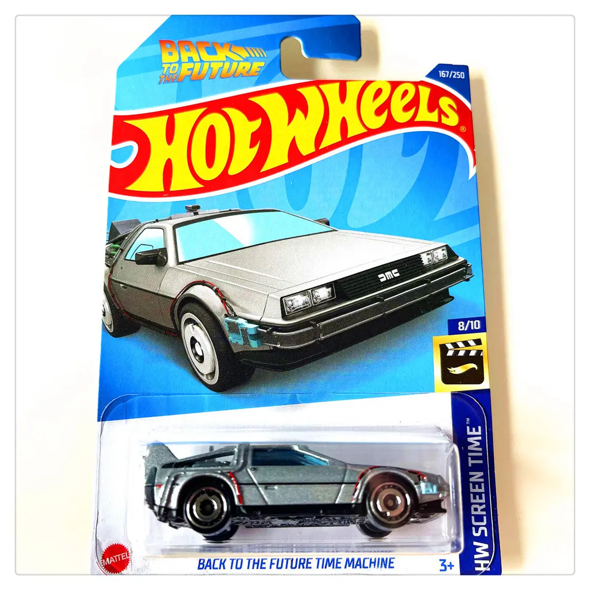 Hot Wheels Small Sports Car Hotwheels BACK TO THE FUTURE TIME MACHINE Car Model for Boys Toys for Kids Holiday Presents