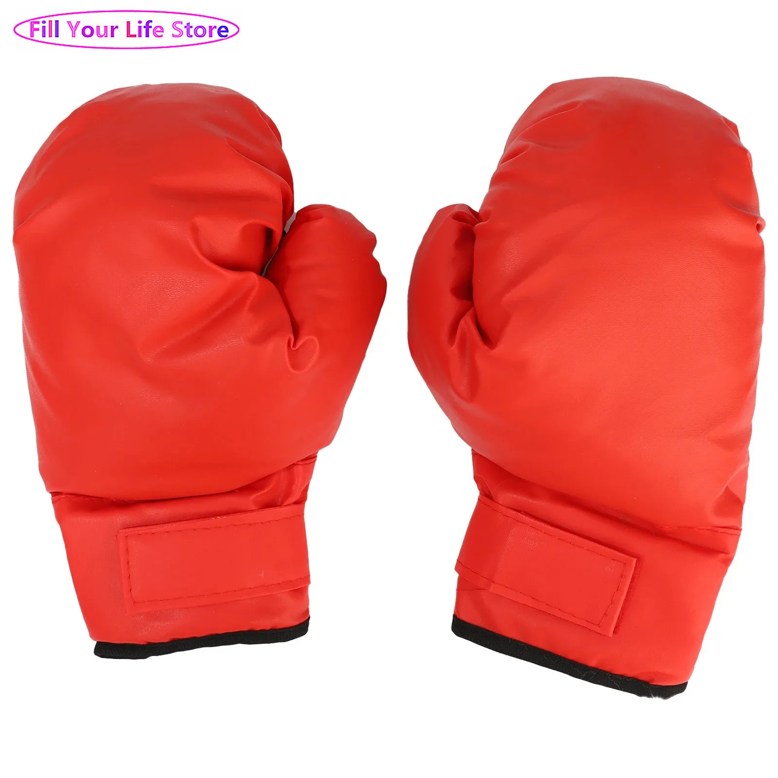 PU Leather Boxing Gloves Wearable Sparring Boxing Gloves Thickening Hand Protection for Professional Training Fighting