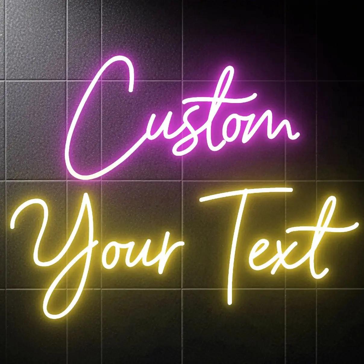 Custom USB Two Lines Dimmable Neon Sign with Your Name Unique Art Decor Lighting for Wedding Anniversary Birthday Bedroom Decor