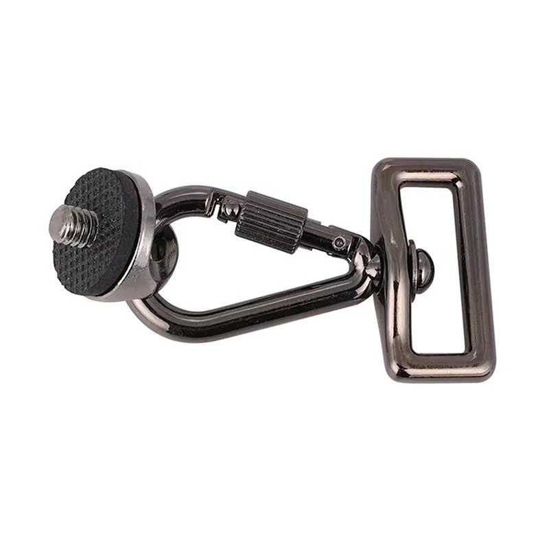 Metal Safety Ring Screw Connection Adapter for 1/4 Camera Shoulder Strap Quick Shooter