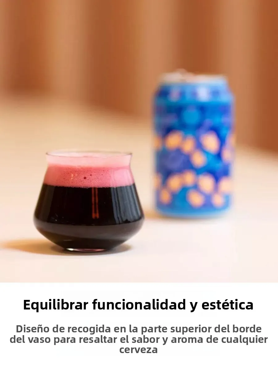 Vaso de Cerveza Artesanal de 190 ml, Estilo Teku sin Tallo, Vaso Único y Elegante para Degustación de Whisky, Cristal para Ca...
